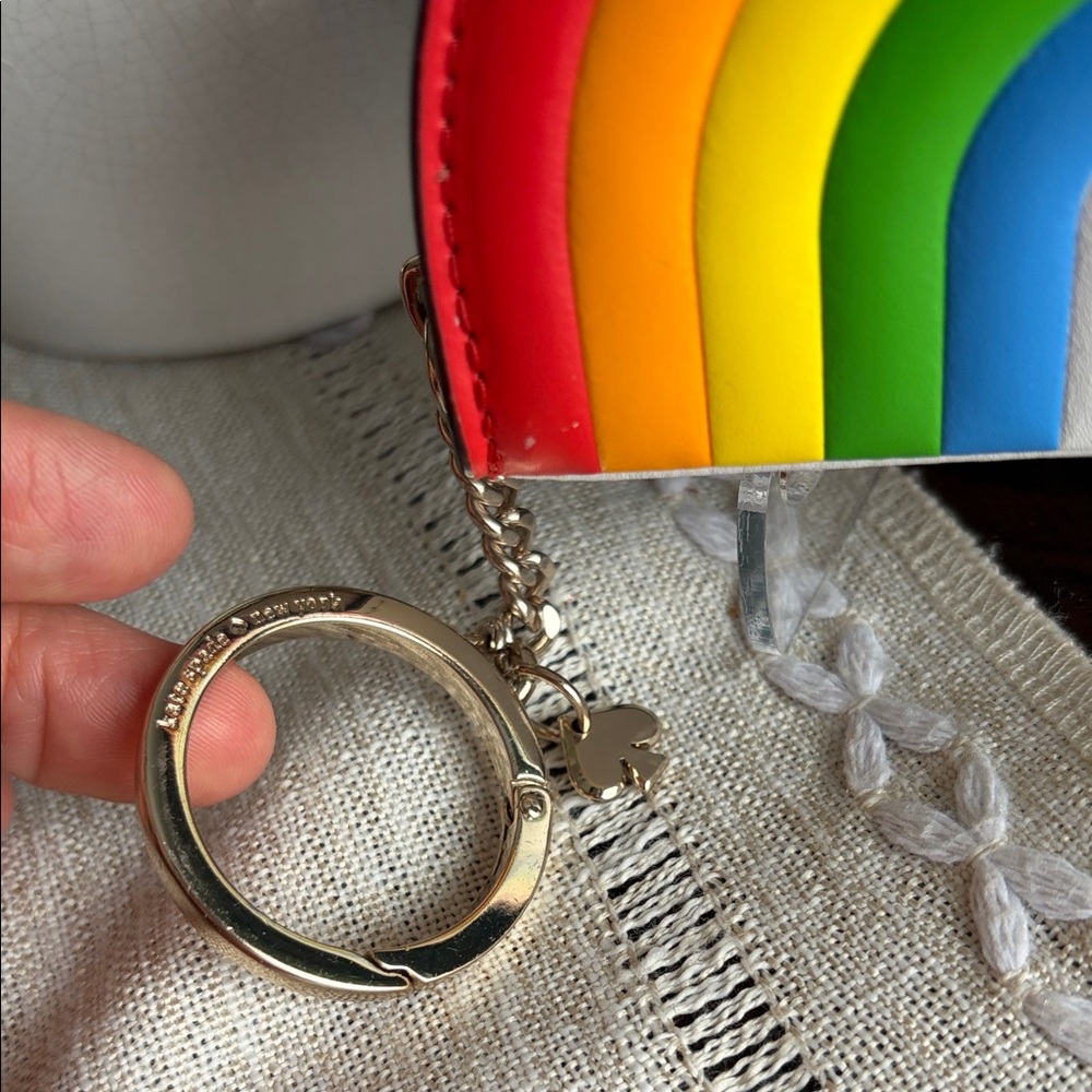 NWOT Kate Spade New York Pride Rainbow coin purse - Picture 5 of 10